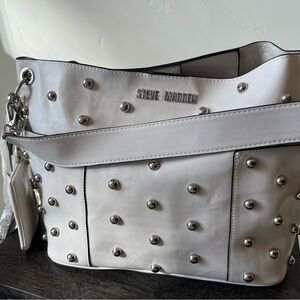Steve Madden Light Gray Studded Women's Bag